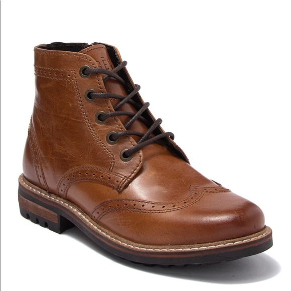 Crevo Other - CREVO MEN’S TRISTAN WINGTIP ZIP LEATHER BOOT